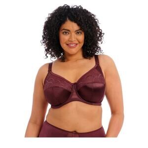 New Elomi burgundy lace bra 38J